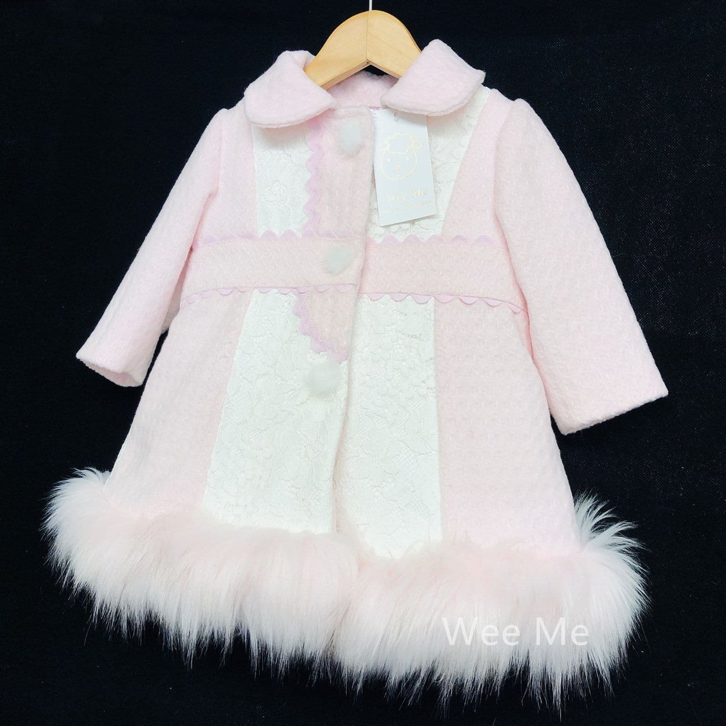 *SALE* Baby Girl Stunning Winter Coat with Fur Bottom