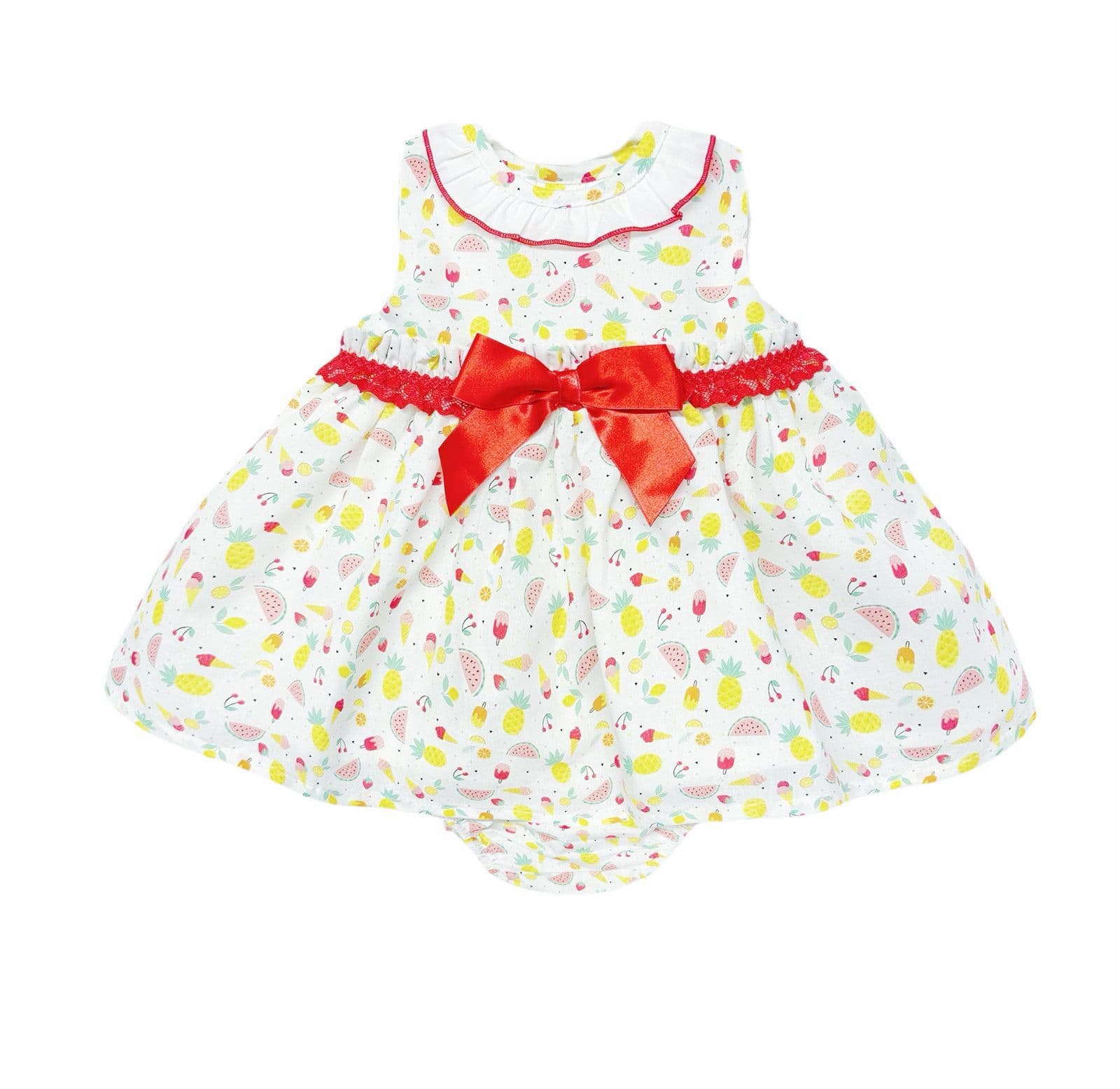 *SALE* Baby Girl Summer Print Puff Dress with Pants "MYD2313"