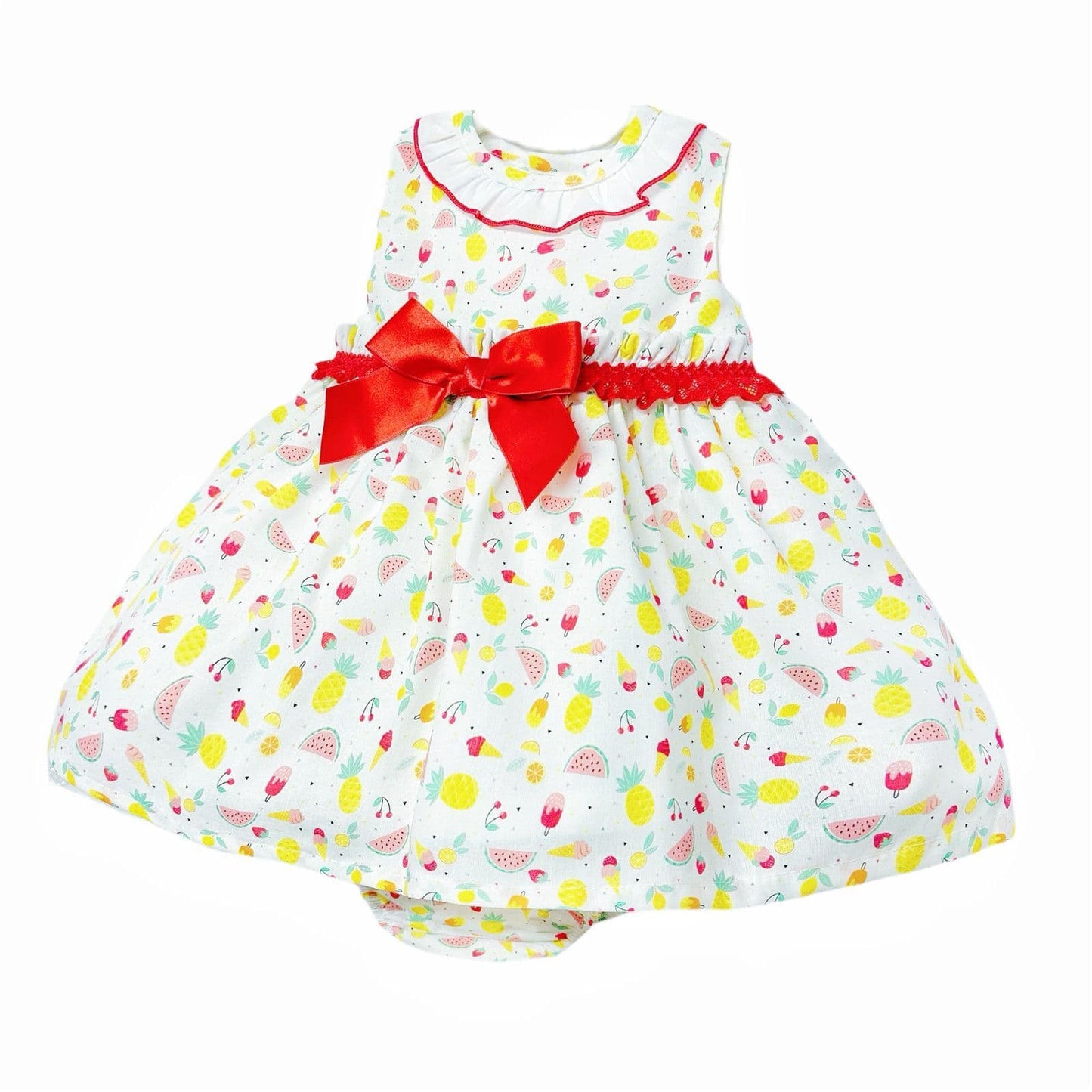 *SALE* Baby Girl Summer Print Puff Dress with Pants "MYD2313"