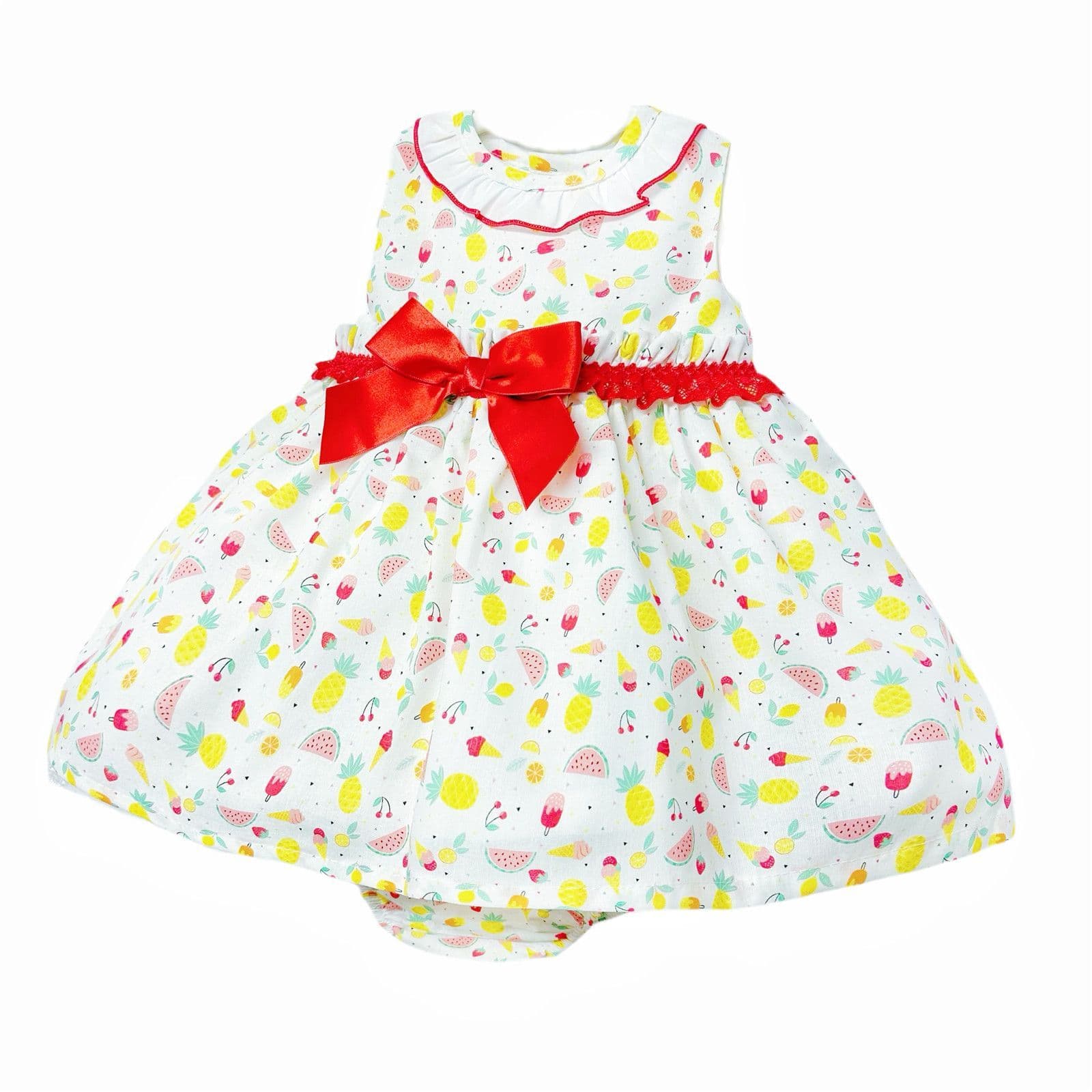 *SALE* Baby Girl Summer Print Puff Dress with Pants "MYD2313"