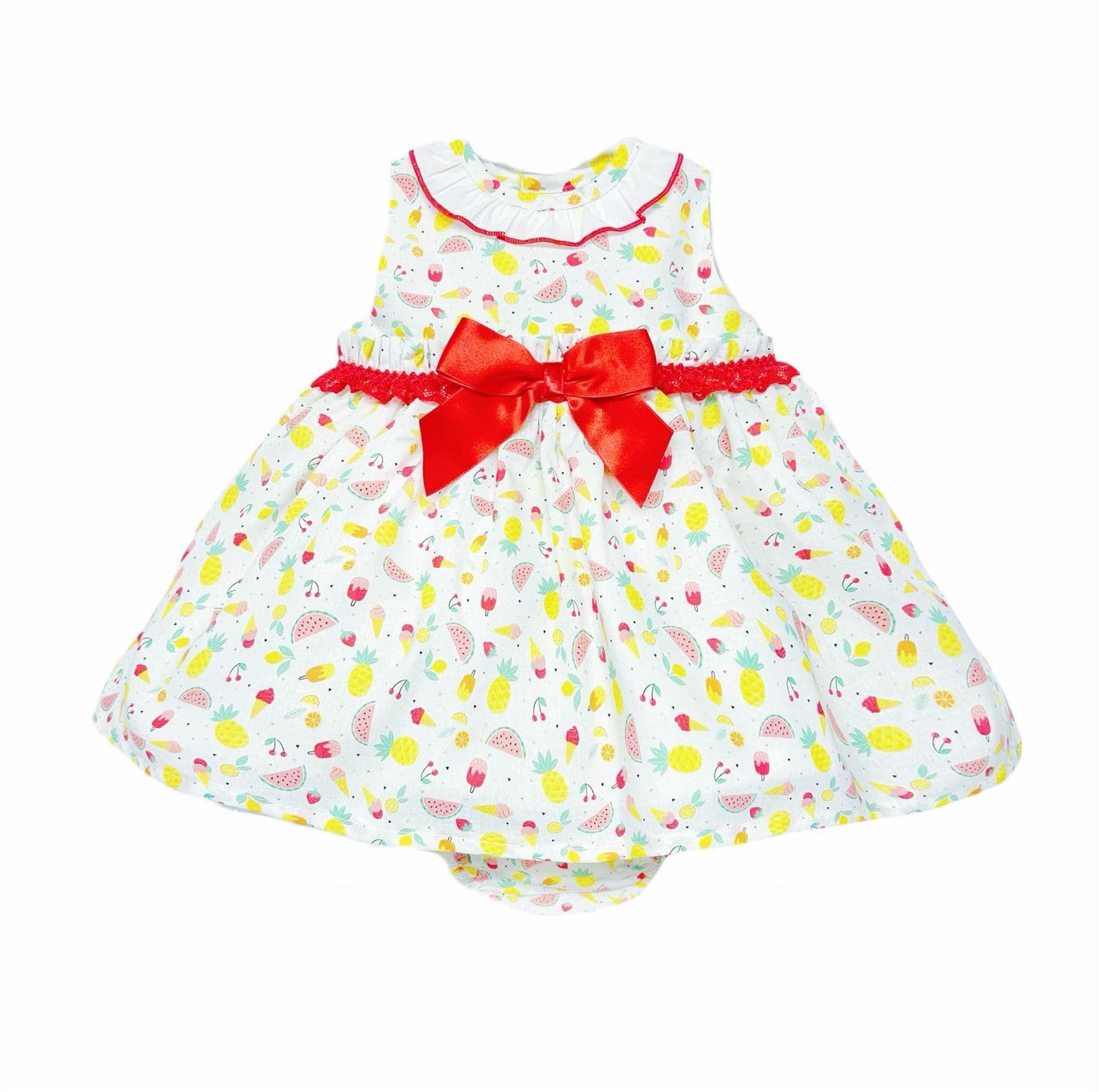 *SALE* Baby Girl Summer Print Puff Dress with Pants "MYD2313"