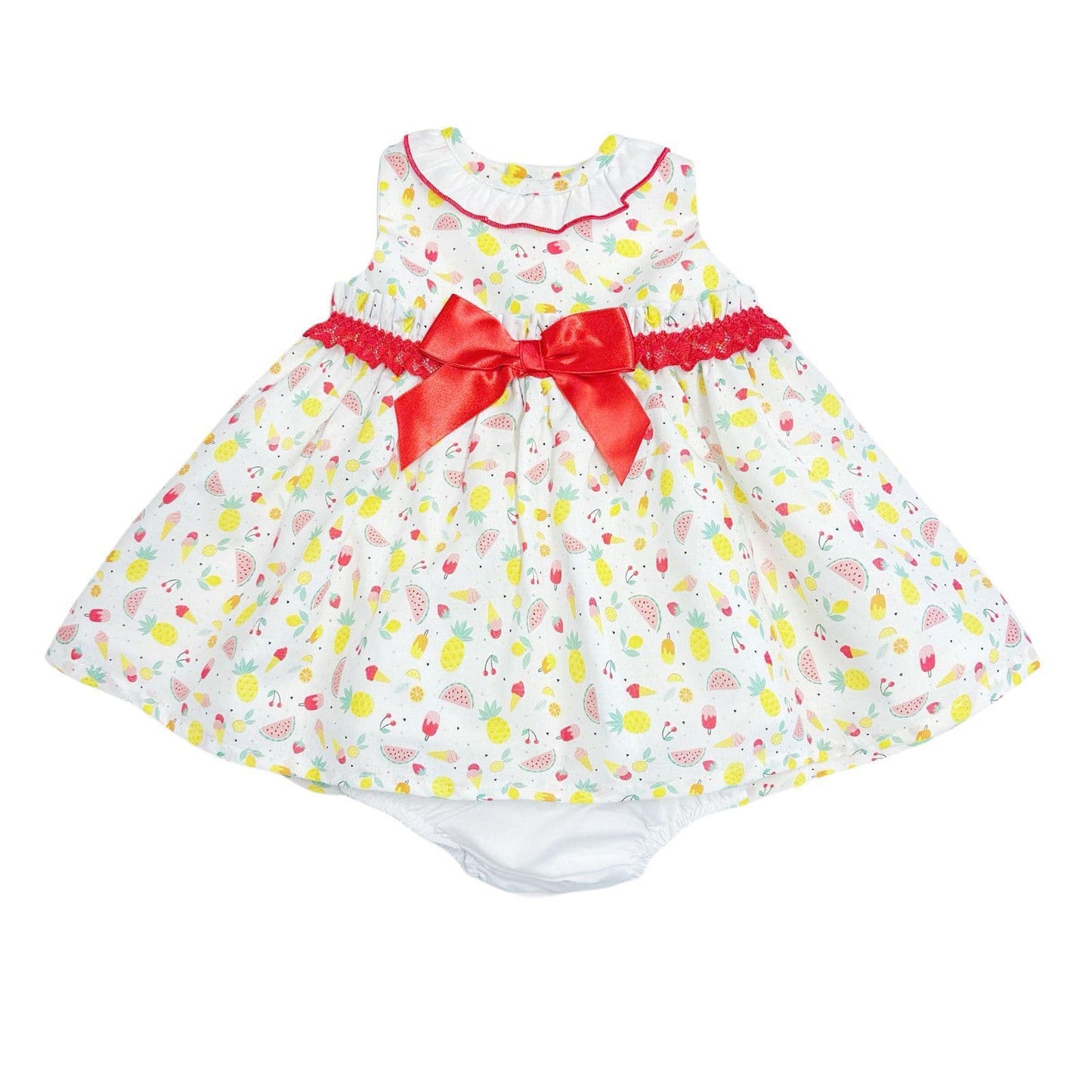 *SALE* Baby Girl Summer Print Puff Dress with Pants "MYD2313"