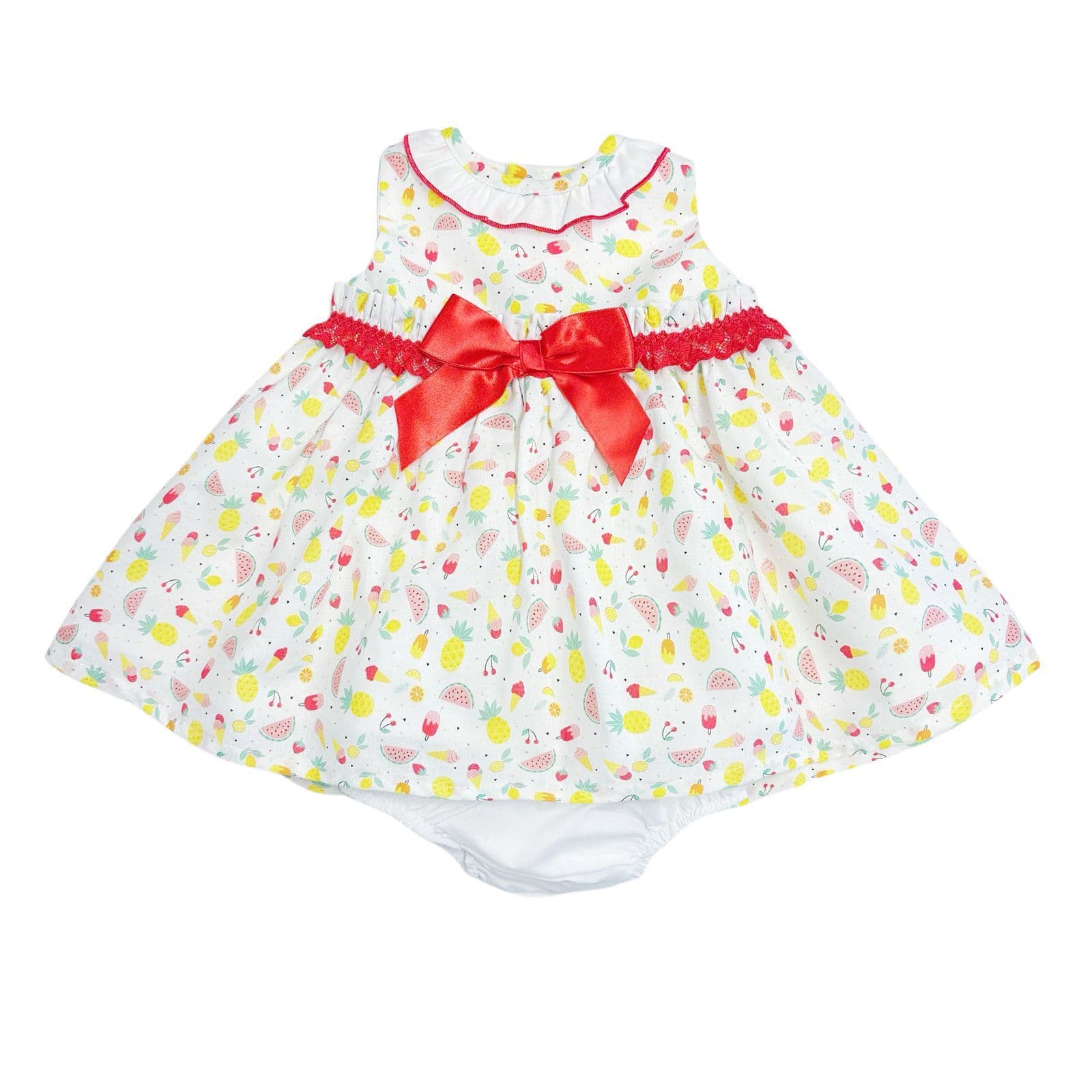 *SALE* Baby Girl Summer Print Puff Dress with Pants "MYD2313"