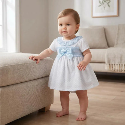 *SALE* Baby Girl Waffle Spotty Dress with Pants "MYD2320B"