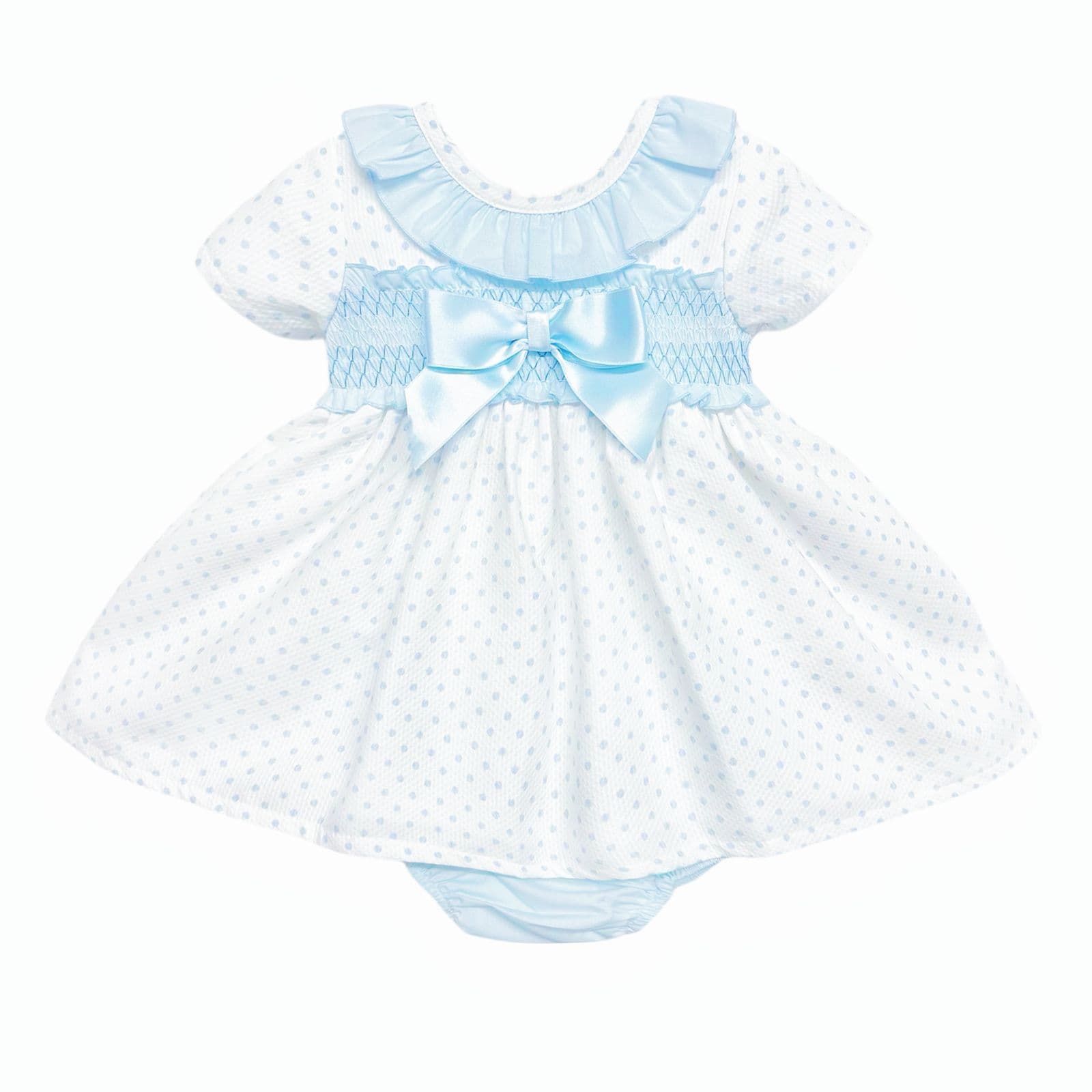 *SALE* Baby Girl Waffle Spotty Dress with Pants "MYD2320B"
