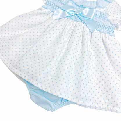 *SALE* Baby Girl Waffle Spotty Dress with Pants "MYD2320B"