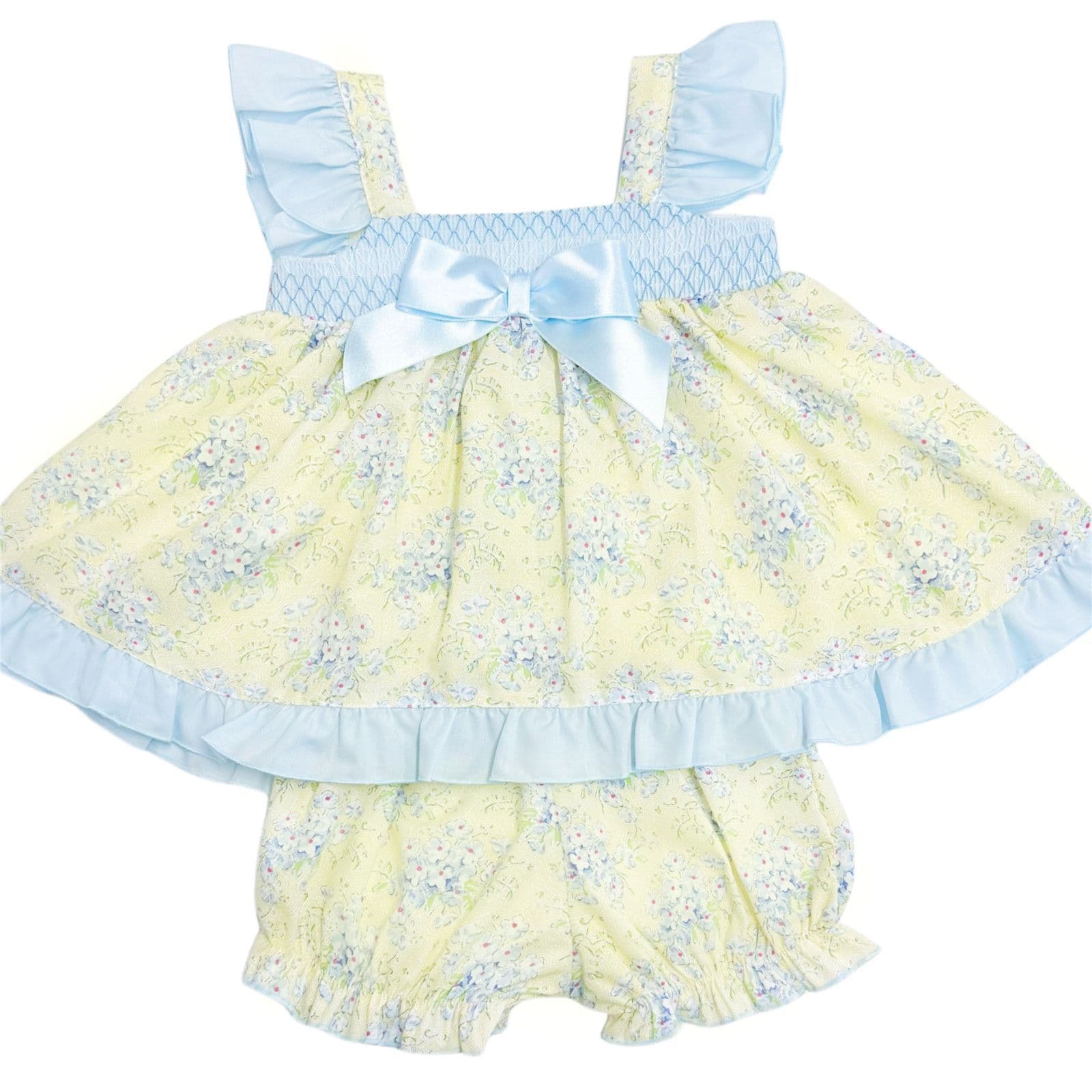 *SALE* Baby Girl Yellow Floral Summer Dress with Knickers "MYD2302Y"