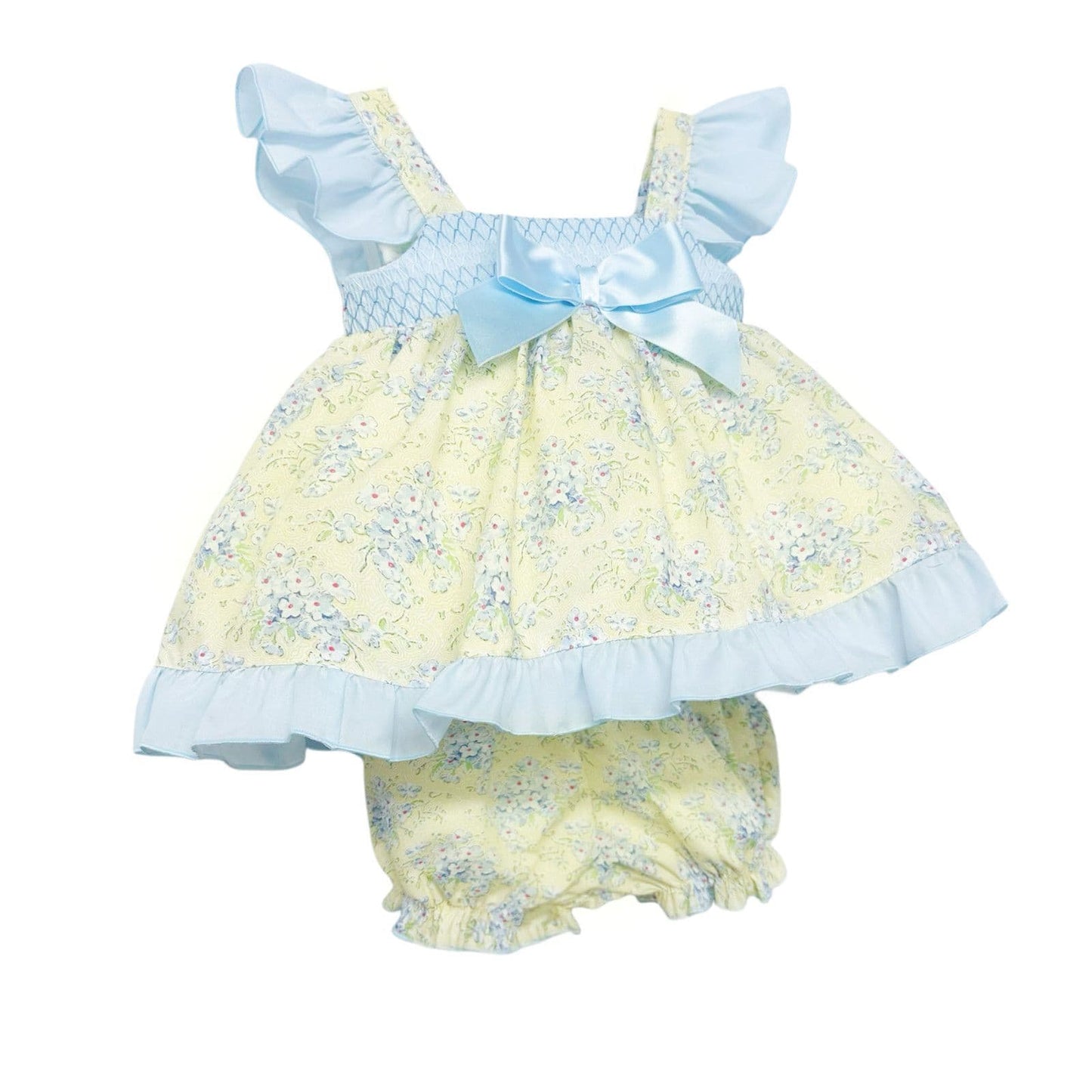 *SALE* Baby Girl Yellow Floral Summer Dress with Knickers "MYD2302Y"