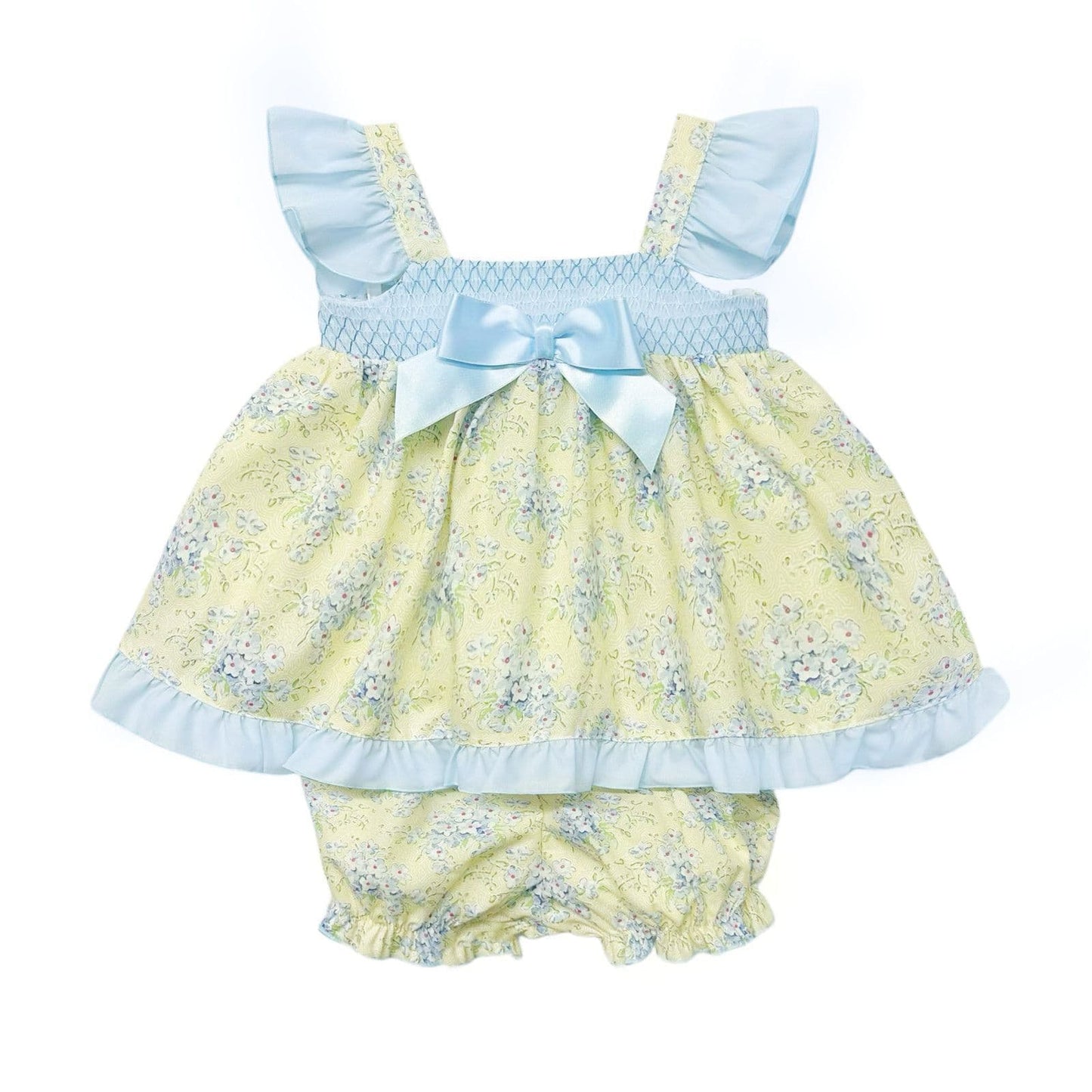 *SALE* Baby Girl Yellow Floral Summer Dress with Knickers "MYD2302Y"