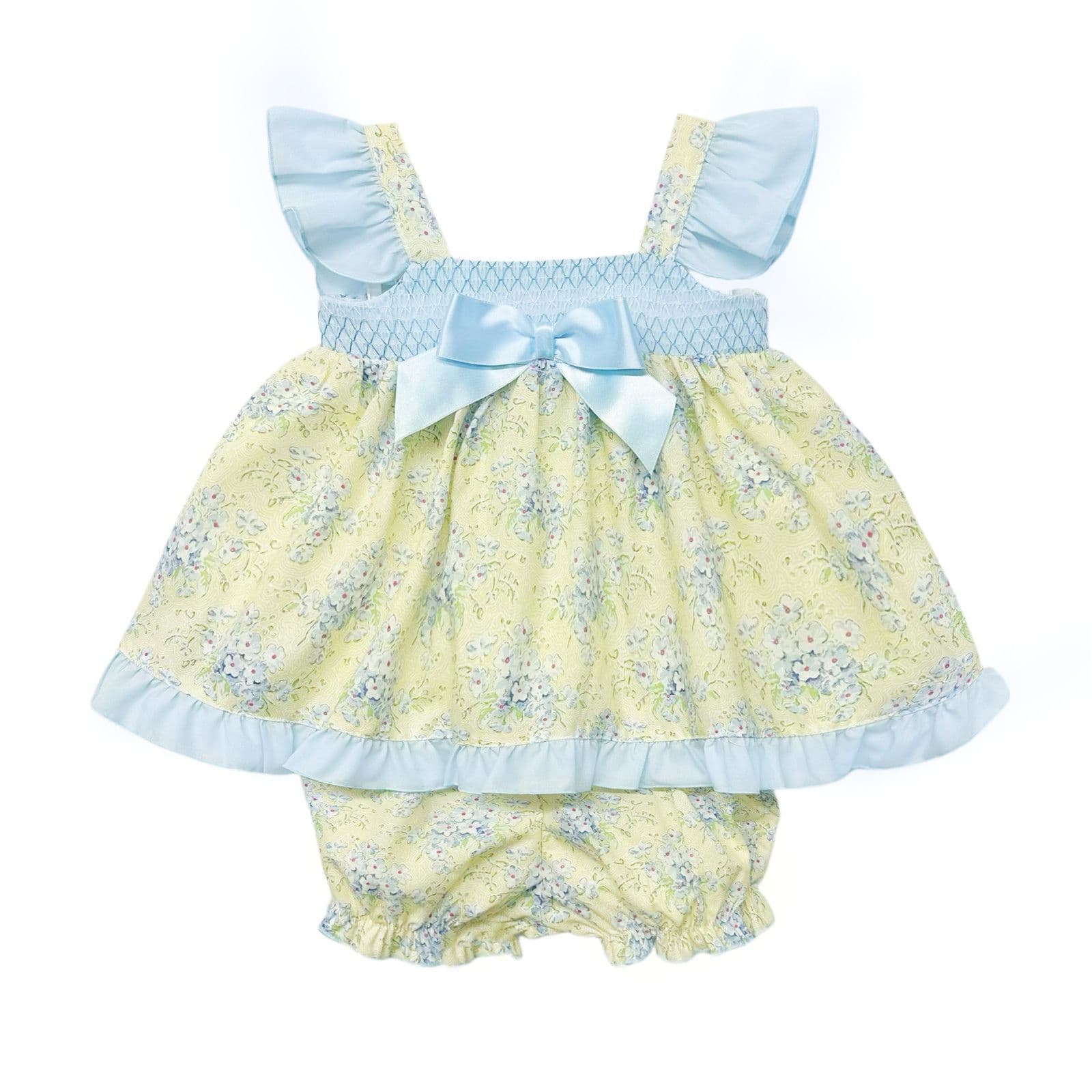 *SALE* Baby Girl Yellow Floral Summer Dress with Knickers "MYD2302Y"