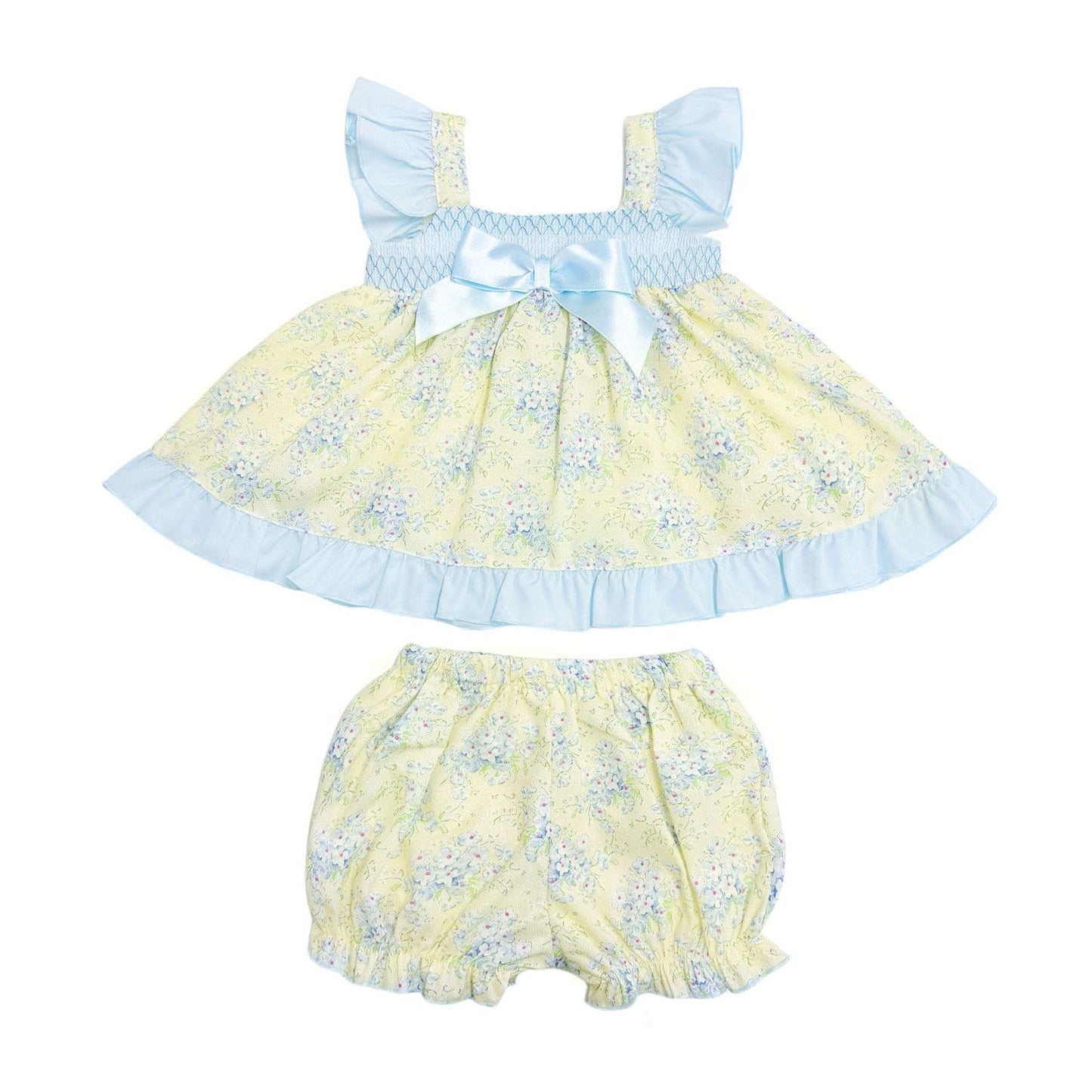 *SALE* Baby Girl Yellow Floral Summer Dress with Knickers "MYD2302Y"