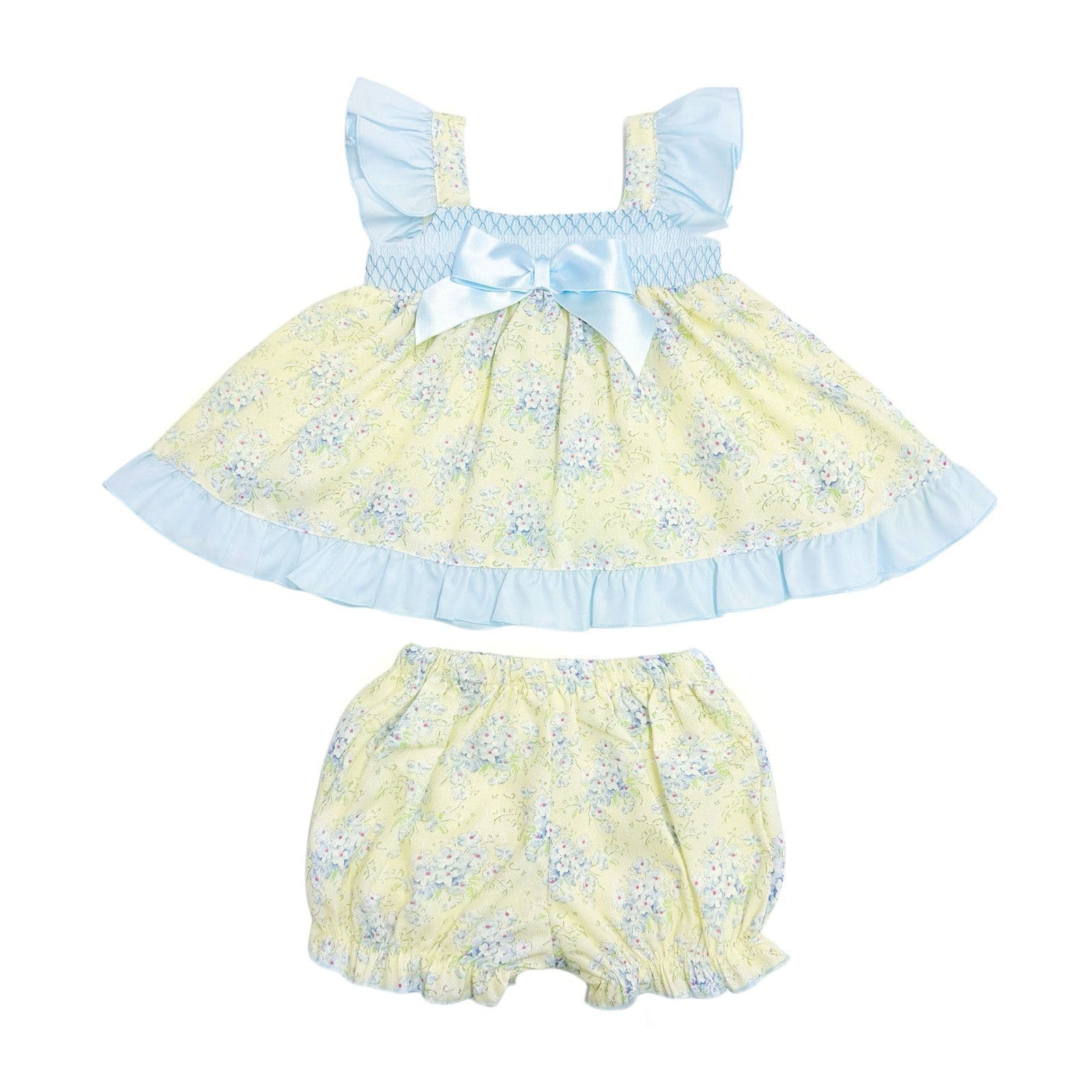 *SALE* Baby Girl Yellow Floral Summer Dress with Knickers "MYD2302Y"