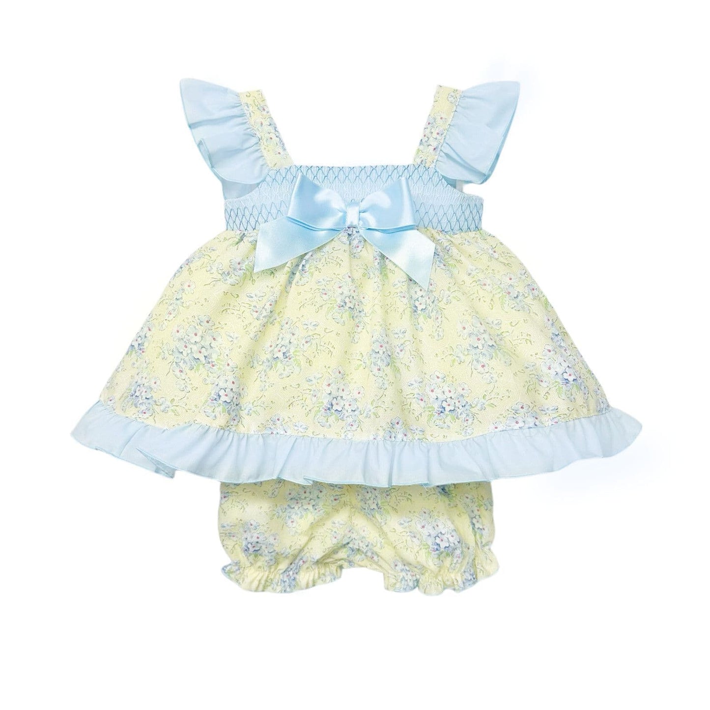 *SALE* Baby Girl Yellow Floral Summer Dress with Knickers "MYD2302Y"