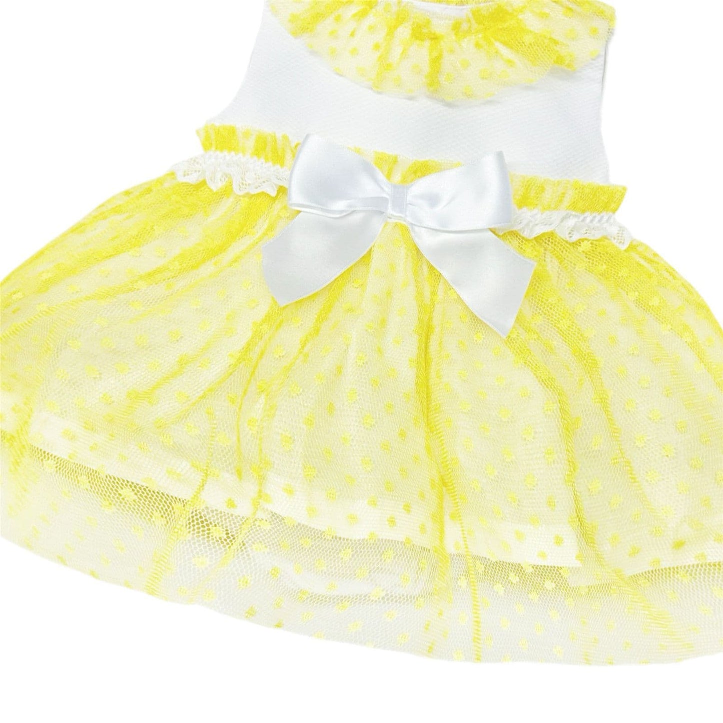 *SALE* Baby Girl Yellow Mesh Dress with Pants "MYD2347Y"
