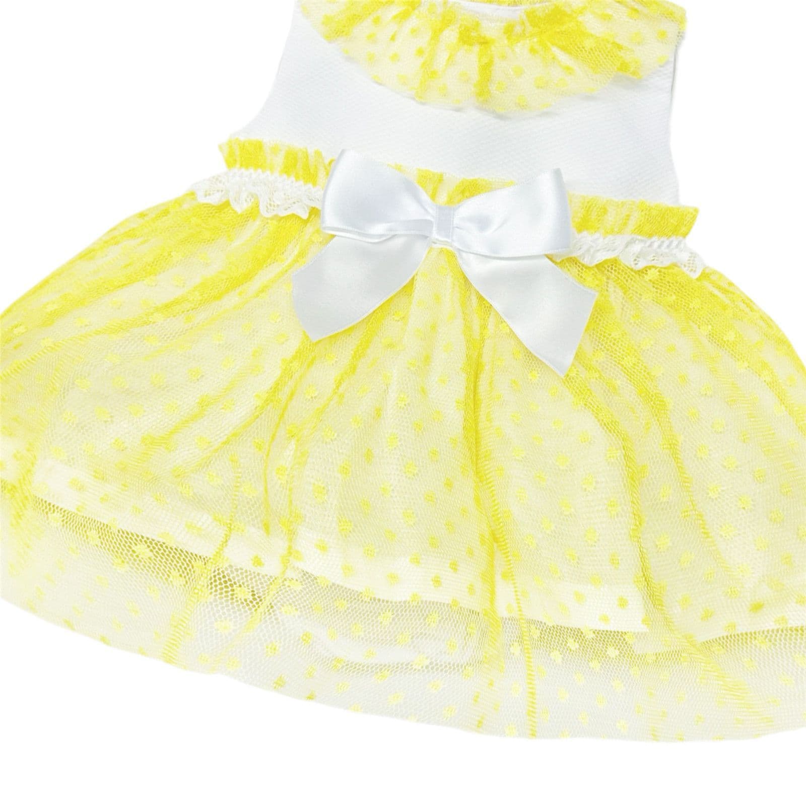*SALE* Baby Girl Yellow Mesh Dress with Pants "MYD2347Y"