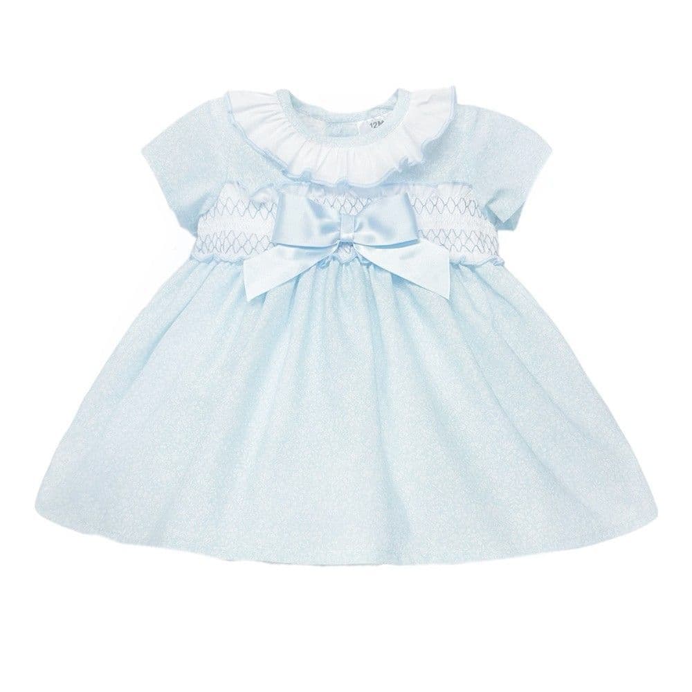 *SALE* Blue Floral Puff Ball Dress with Pants "MYD2343B"