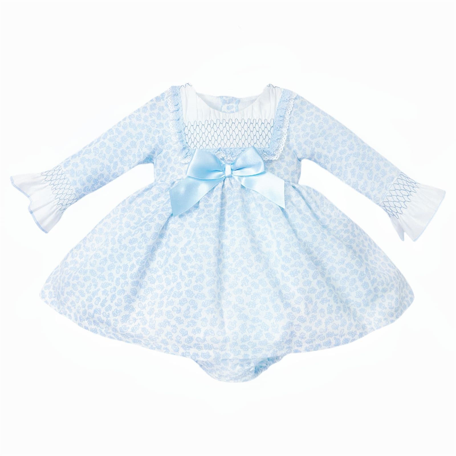 *SALE* Blue Floral Puff Ball Dress with Pants "MYDC2452"