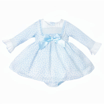 *SALE* Blue Floral Puff Ball Dress with Pants "MYDC2452"
