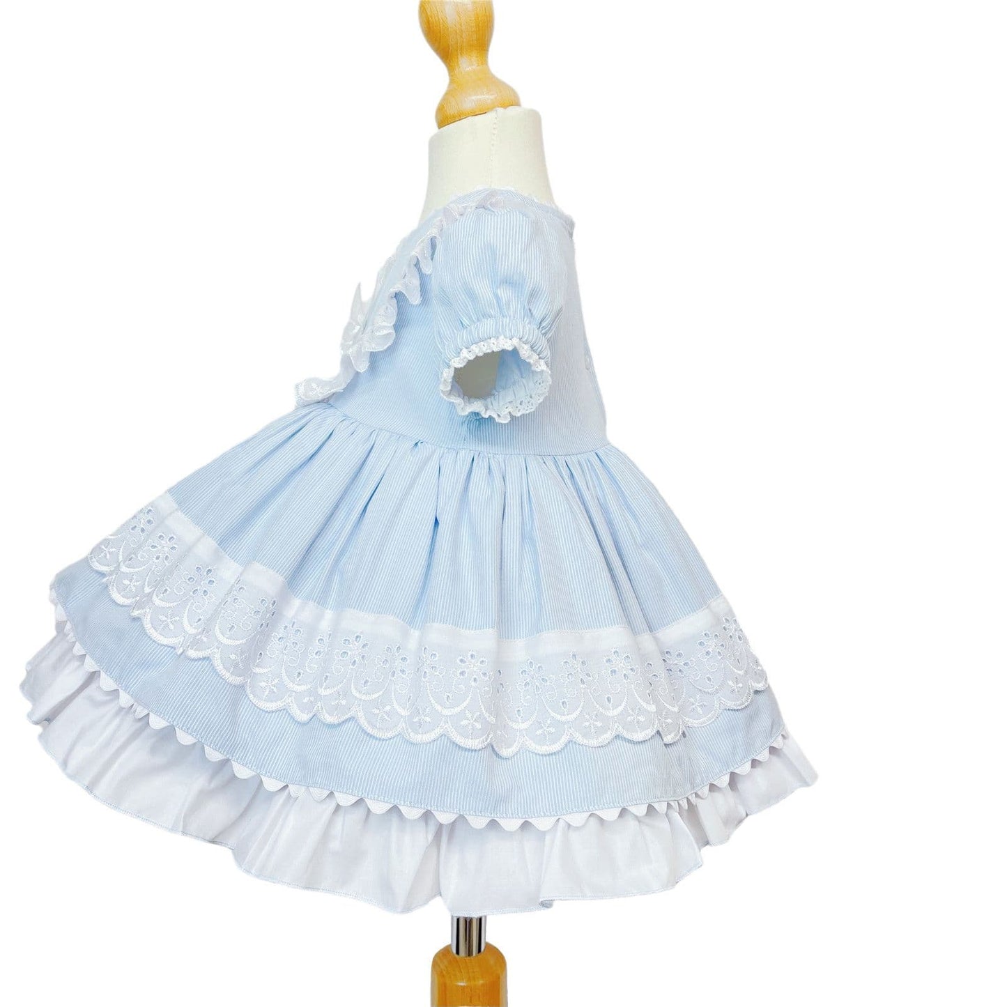 *SALE* Blue Puff Ball Dress Butterfly Ornament "2140 B"