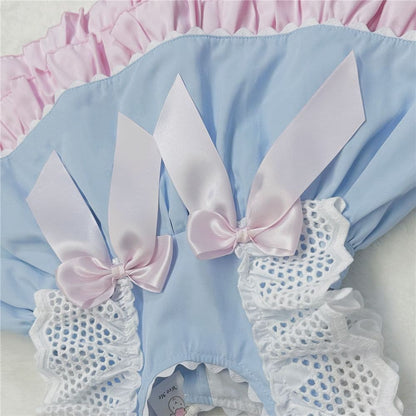 *SALE* Blue Puff Ball Dress Frilly Shoulder Satin Bows "2158 Blue"