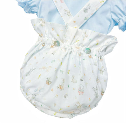 *SALE* Bunny Print Strap Romper with Top "MYD2309"