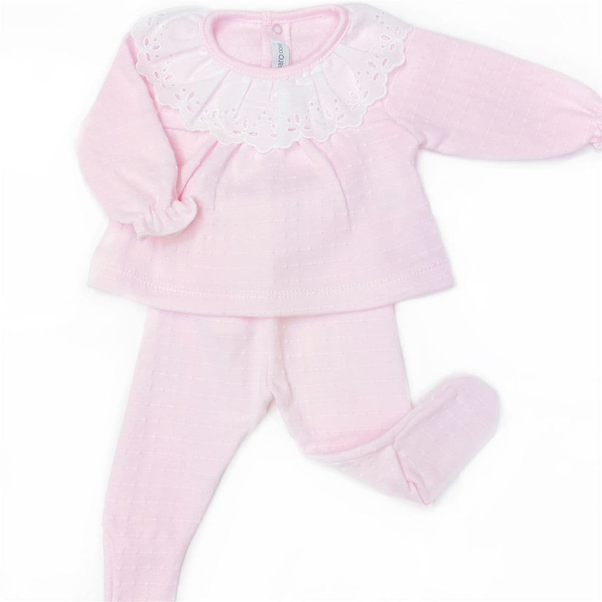 *SALE* Calamaro Baby Girl Blue Cotton Collar Suit "17631 Pink"