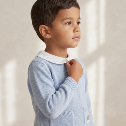 *SALE* FOQUE Baby Boy Sky Blue Knitted Jumper 2421226