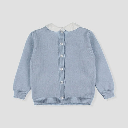 *SALE* FOQUE Baby Boy Sky Blue Knitted Jumper 2421226