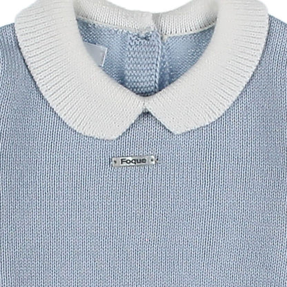 *SALE* FOQUE Baby Boy Sky Blue Knitted Jumper 2421226