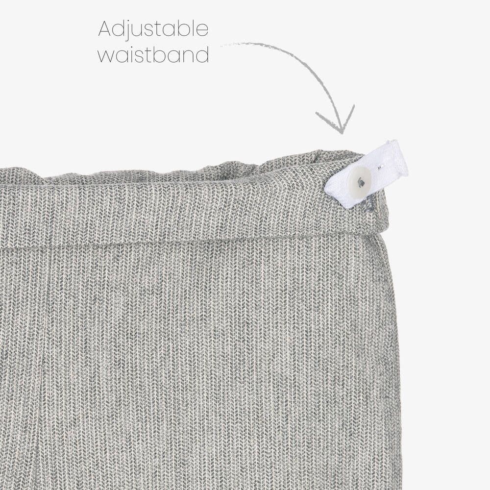 *SALE* FOQUE Baby Boys Grey Cotton Shirt with Shorts "2324106"