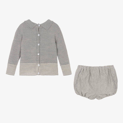 *SALE* FOQUE Baby Boys Grey Squirrel Shorts Set "2324105"