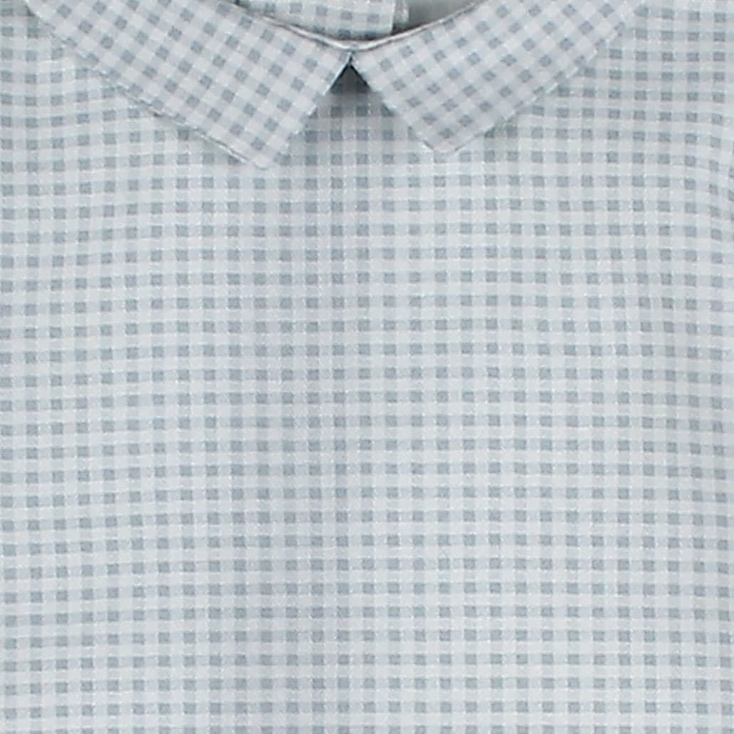 *SALE* FOQUE Baby Boys Sky Blue Checked Cotton-Viscose Shirt "2425234"