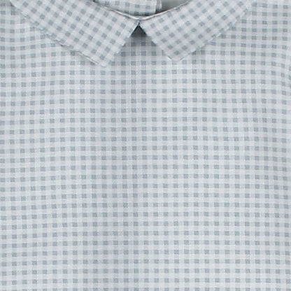 *SALE* FOQUE Baby Boys Sky Blue Checked Cotton-Viscose Shirt "2425234"