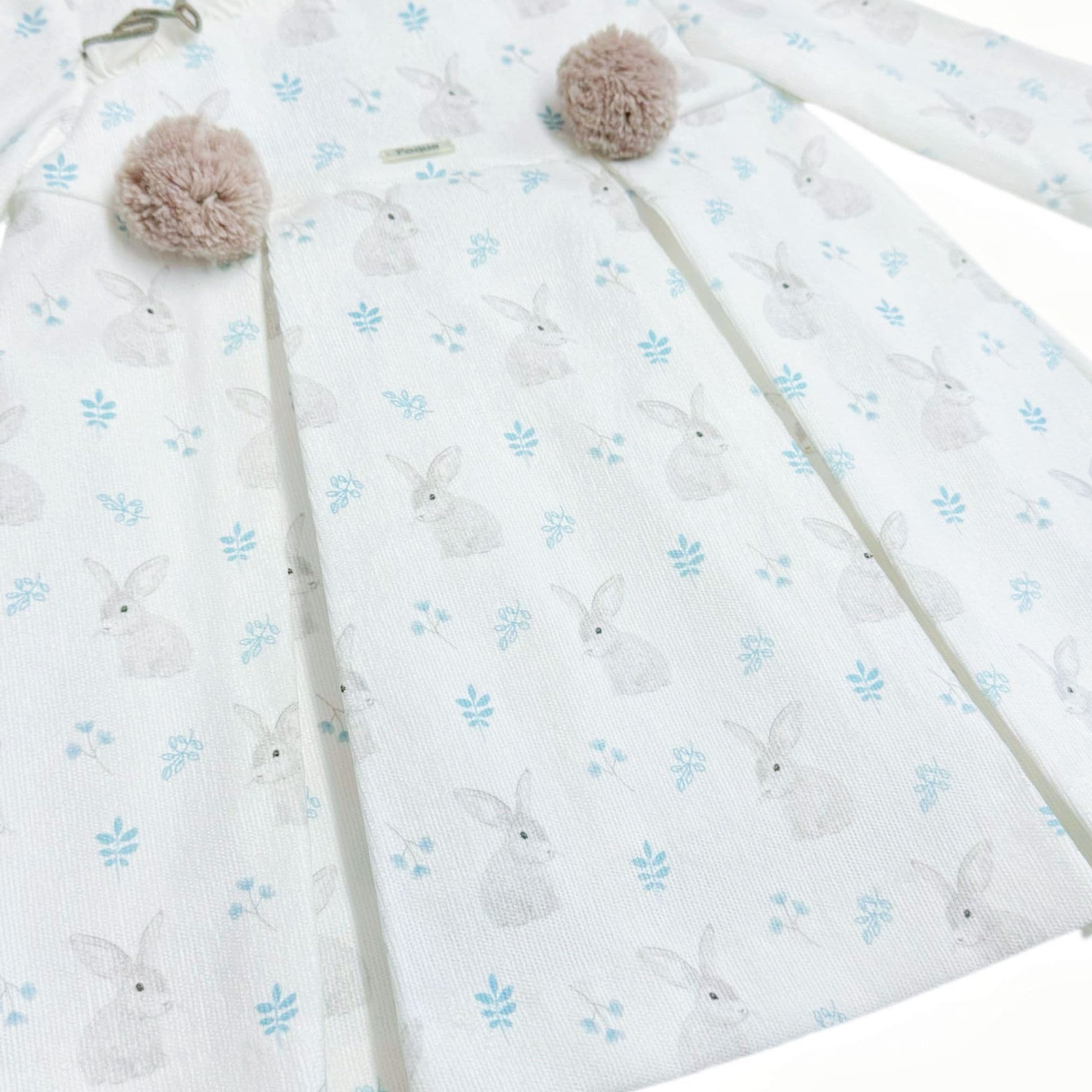 *SALE* FOQUE Baby Girl Ivory Needlecord Bunny Dress "2325115"