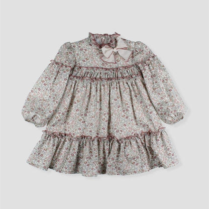 *SALE* FOQUE Baby Girls Light Pink Floral Cotton Dress "2425210"