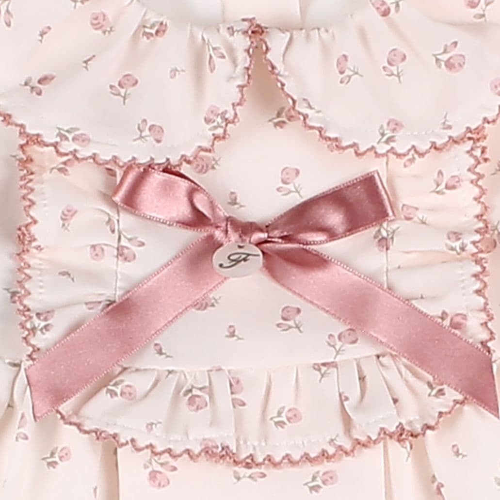 *SALE* FOQUE Baby Girls Light Pink Floral Cotton Dress & Bloomers Set "2425219"