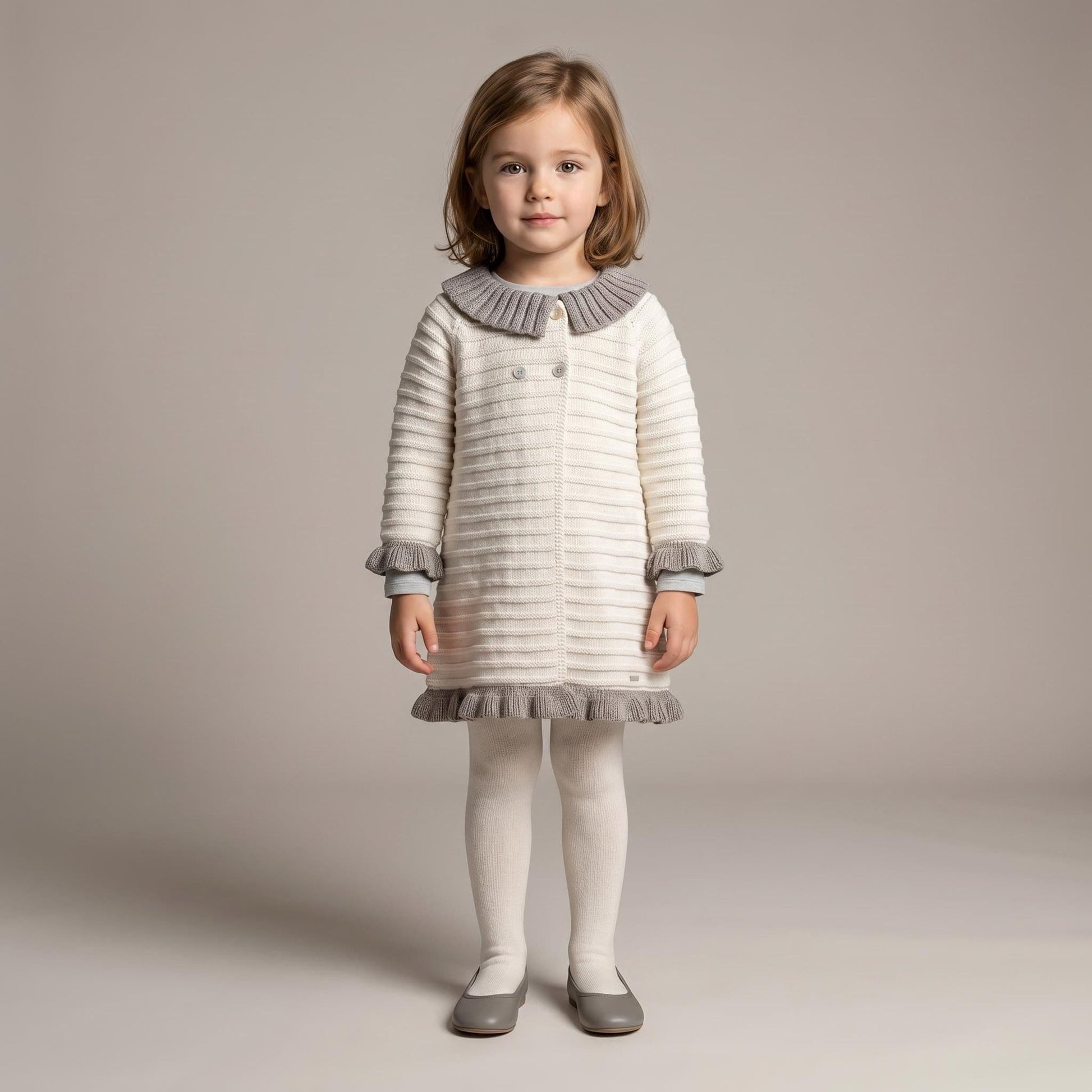 *SALE* FOQUE Baby Girls Piedra Knitted Coat 2421203