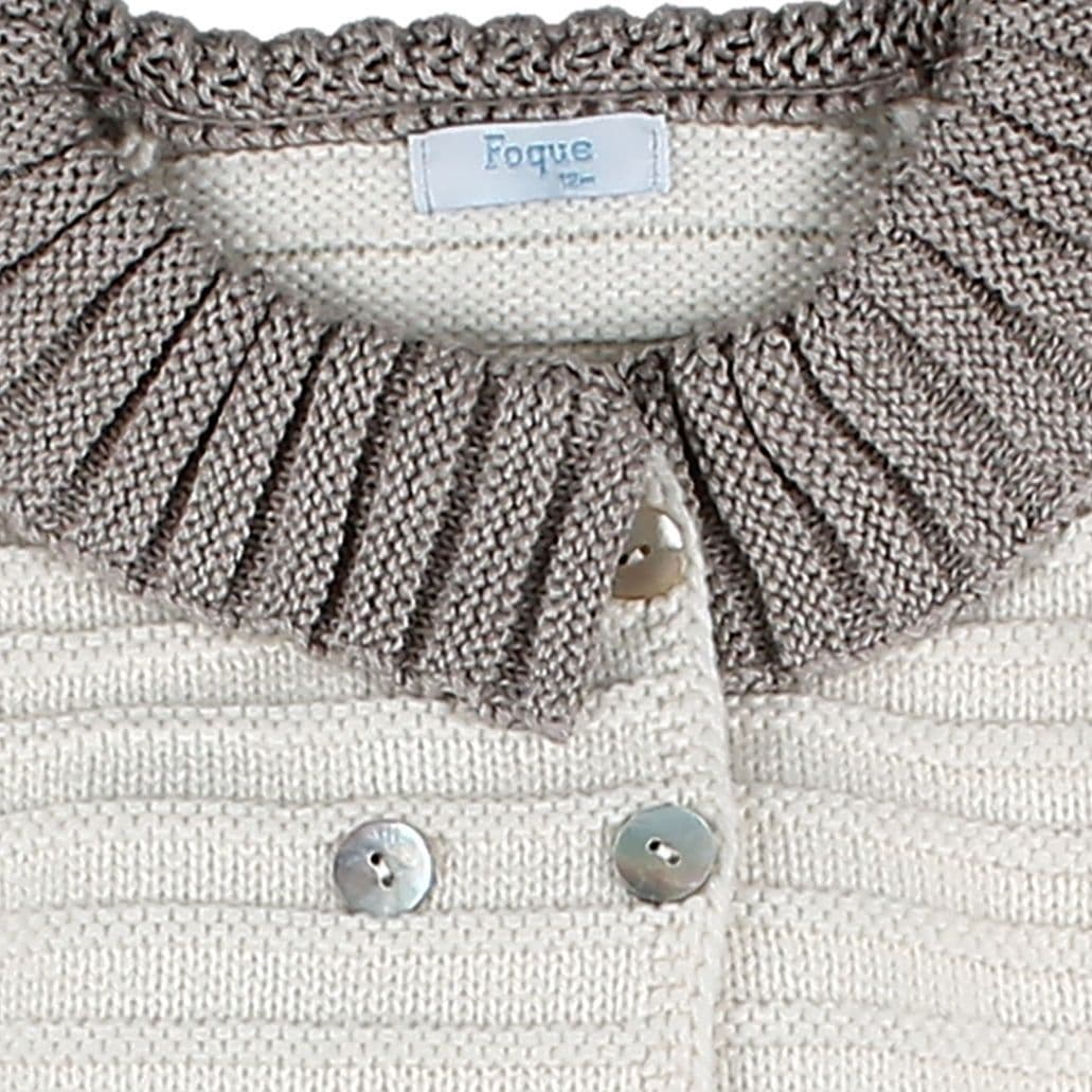 *SALE* FOQUE Baby Girls Piedra Knitted Coat 2421203