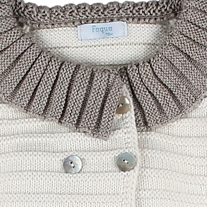 *SALE* FOQUE Baby Girls Piedra Knitted Coat 2421203