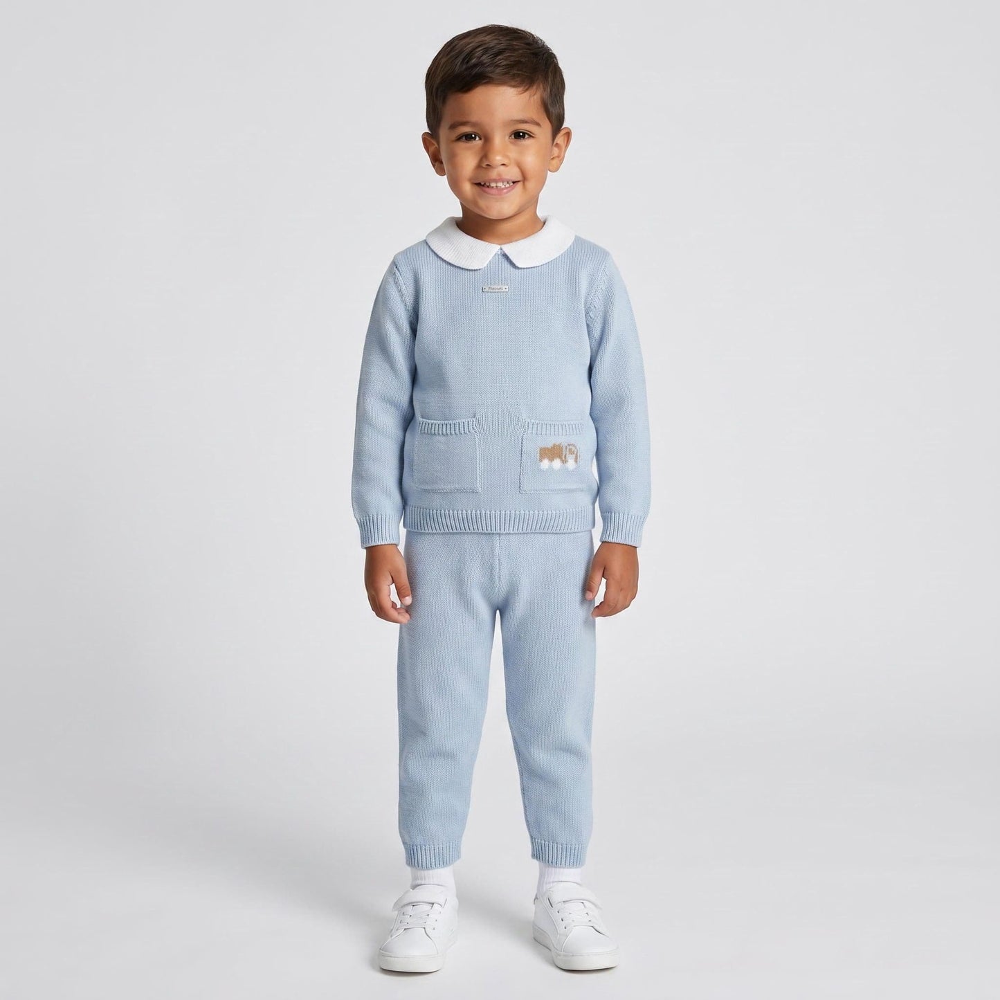 *SALE* FOQUE Baby Knitted Pants Sky Blue 2421227