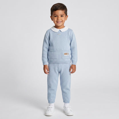 *SALE* FOQUE Baby Knitted Pants Sky Blue 2421227