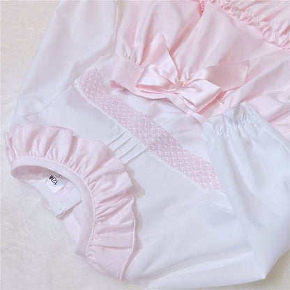 *SALE* Girls Pink Cotton Blouse with Skirt "MYD2360"