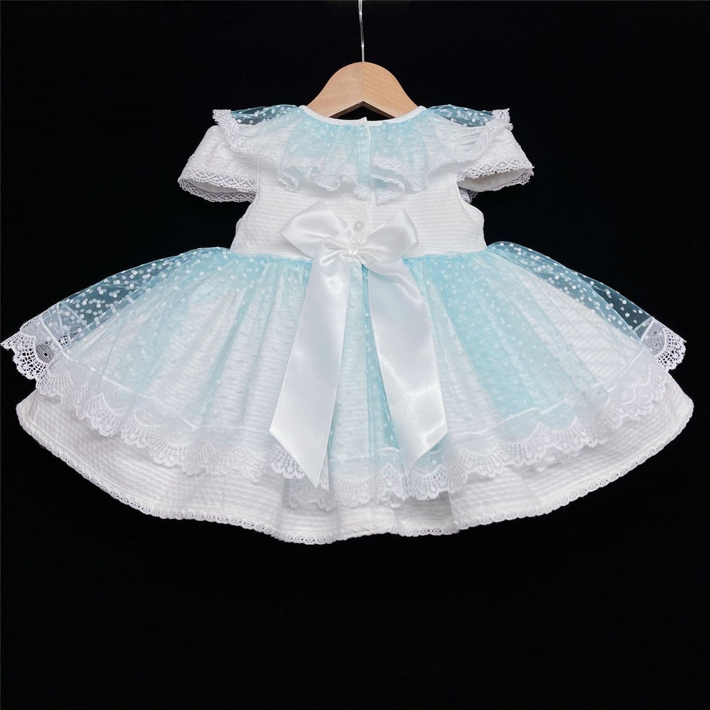 *SALE* Light Blue Puff Ball Lace Dress Romany Many Layers "2014"