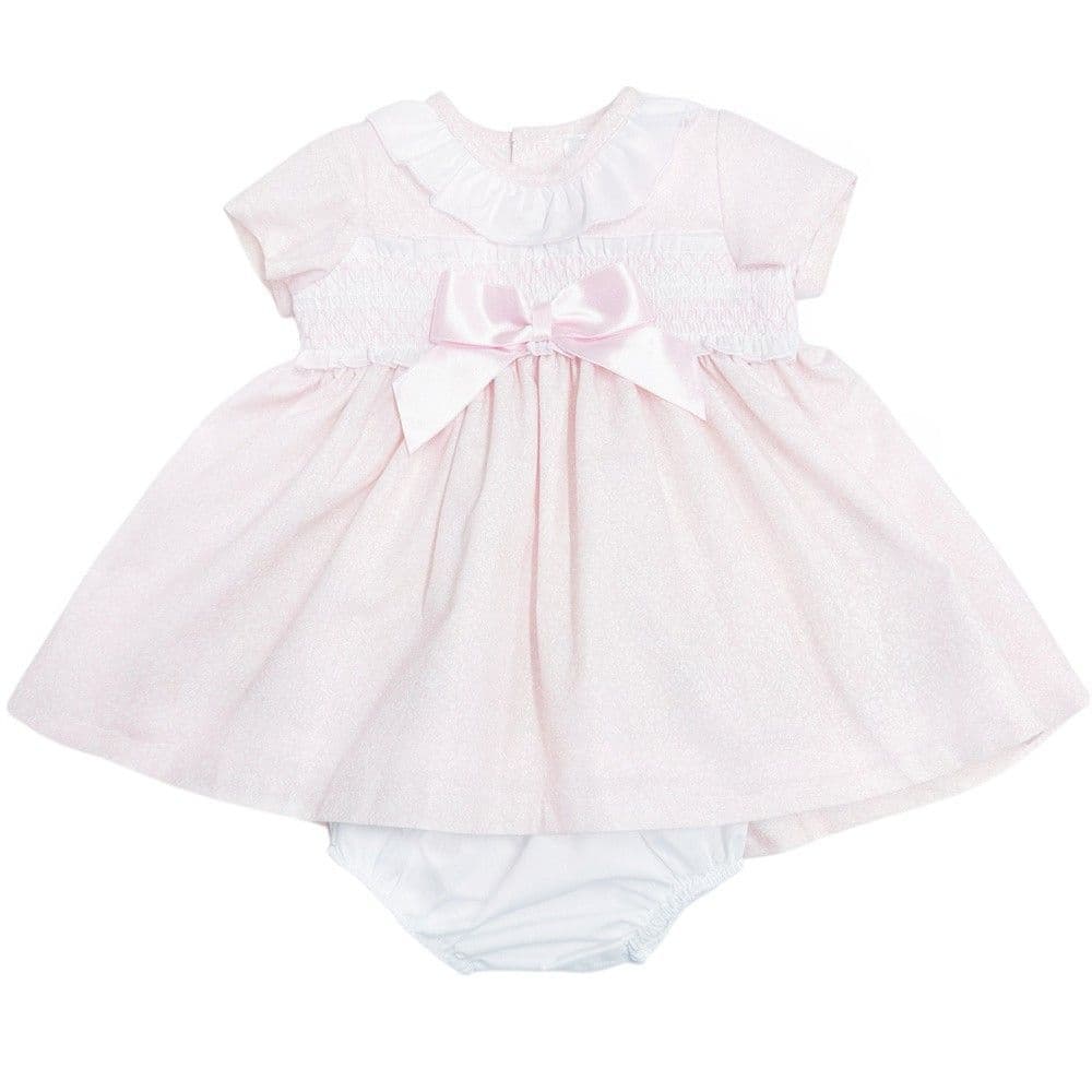 *SALE* Pale Pink Floral Puff Ball Dress with Pants "MYD2343P"