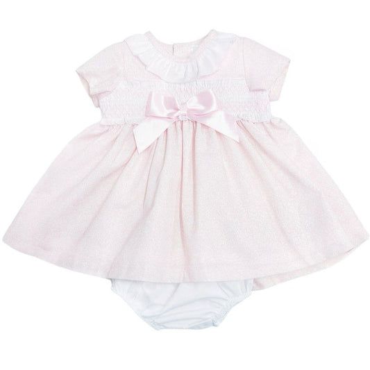 *SALE* Pale Pink Floral Puff Ball Dress with Pants "MYD2343P"
