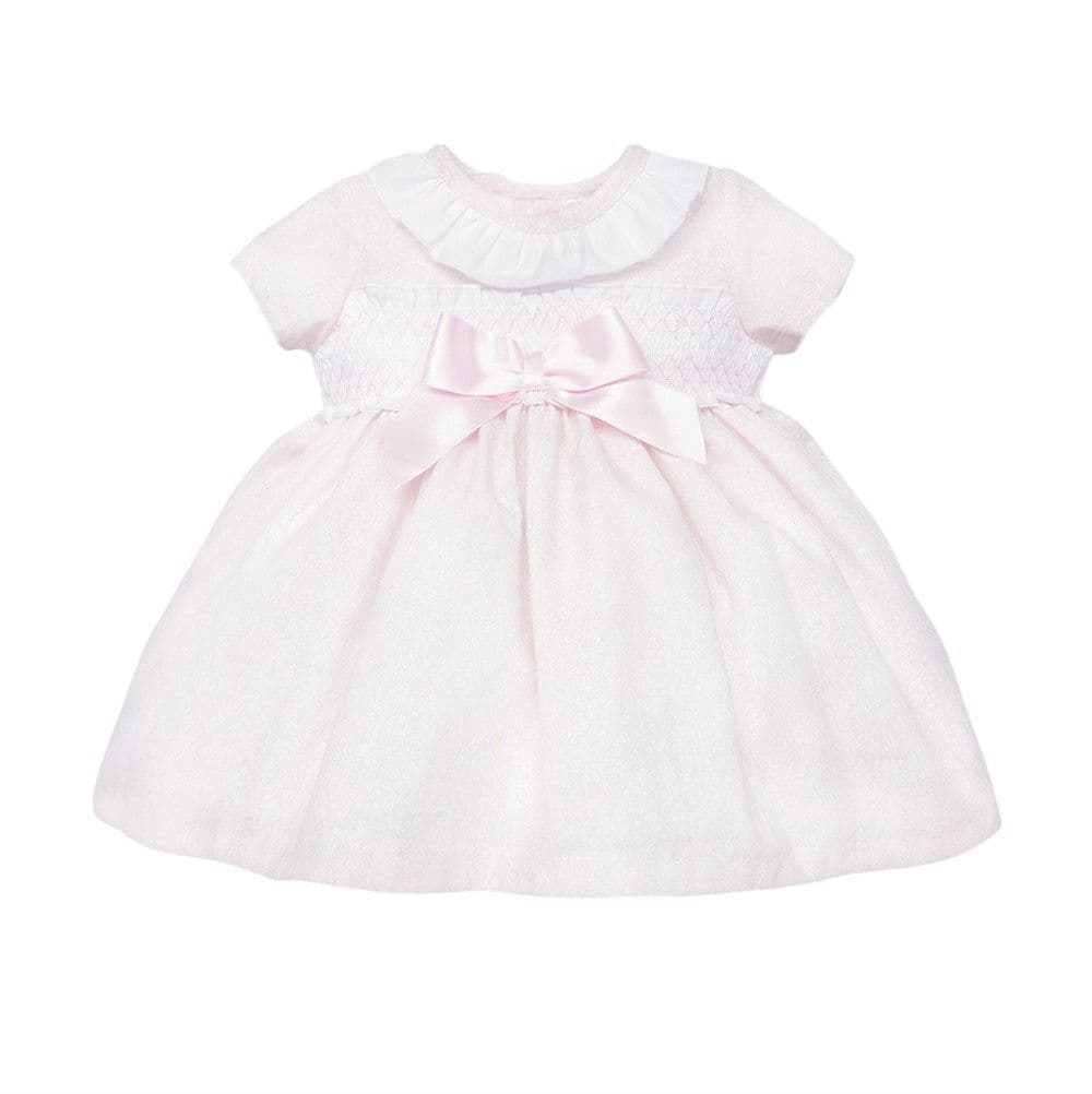 *SALE* Pale Pink Floral Puff Ball Dress with Pants "MYD2343P"