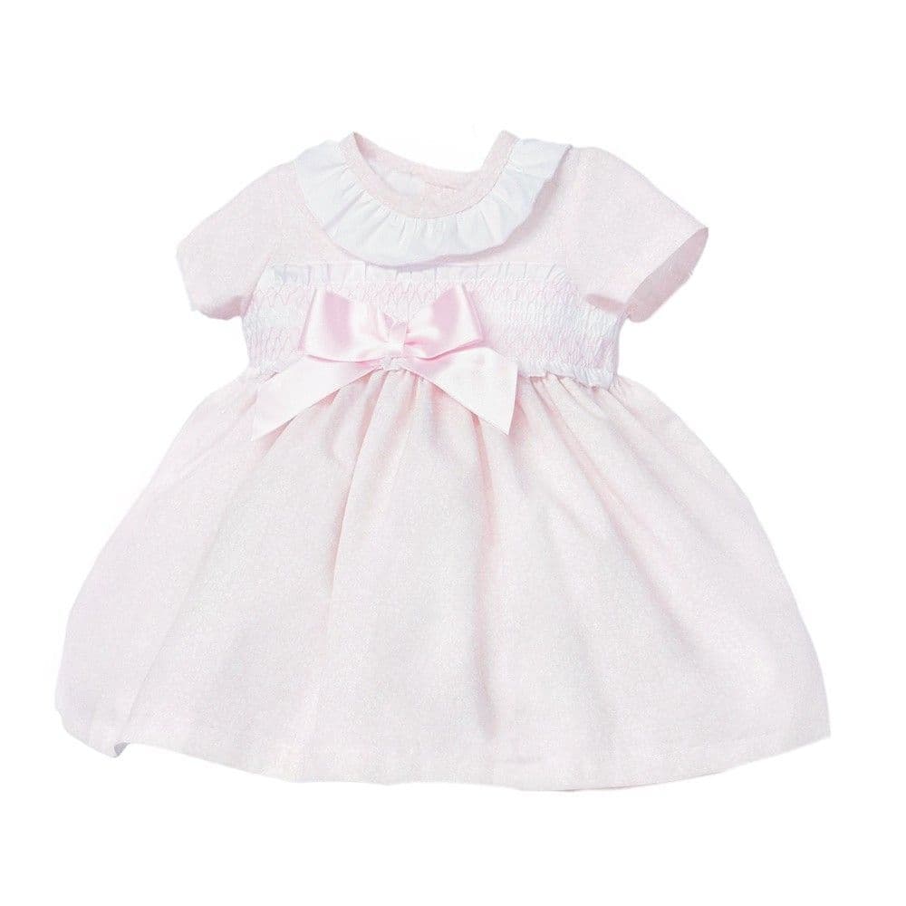 *SALE* Pale Pink Floral Puff Ball Dress with Pants "MYD2343P"