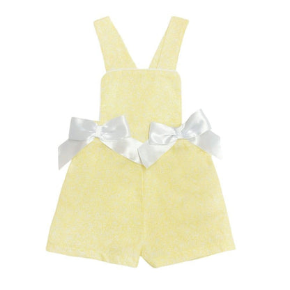 *SALE* Pale Yellow Floral Dungaree with Shirt "MYD2344Y"