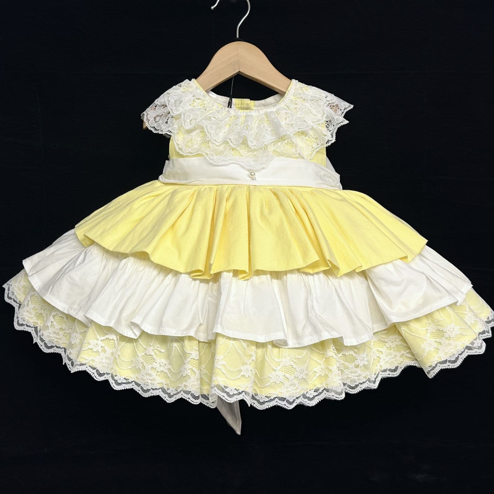 *SALE* Pale Yellow Puff Ball Dress "2013Y"