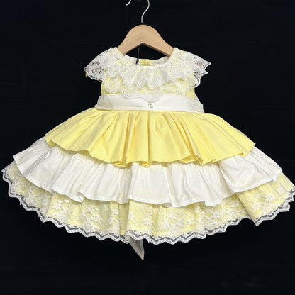 *SALE* Pale Yellow Puff Ball Dress "2013Y"